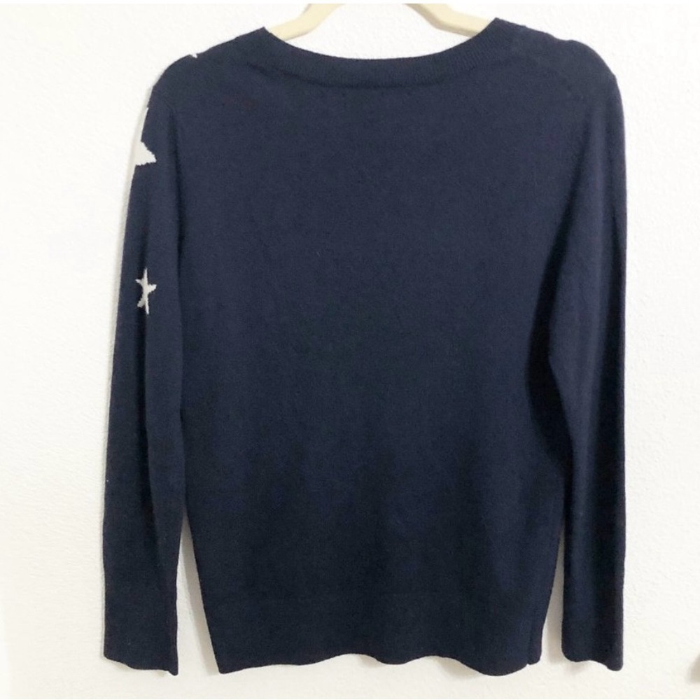 Banana Republic Wool Navy Blue Star Sweater - Picture 5 of 5
